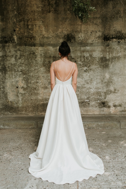 white wedding ball gown dress