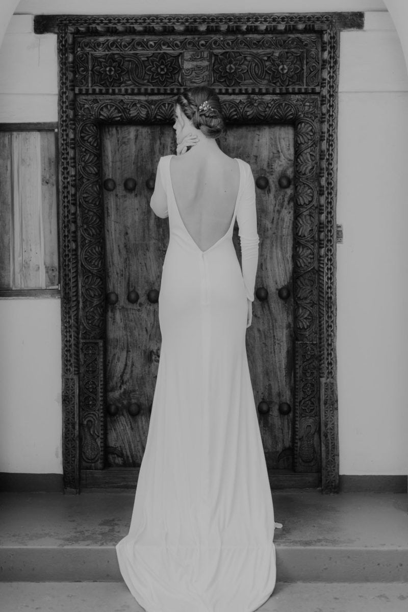 simple and elegant bridesmaid dress custom made cape town