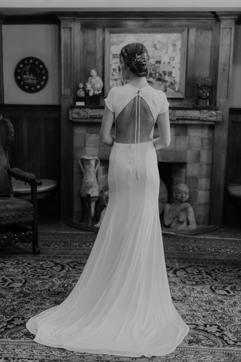 simple and elegant bridesmaid dress custom made