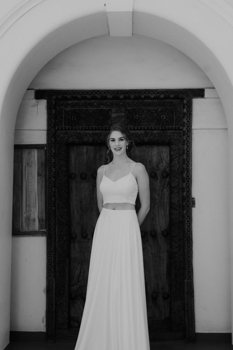 simple and elegant bridesmaid dress
