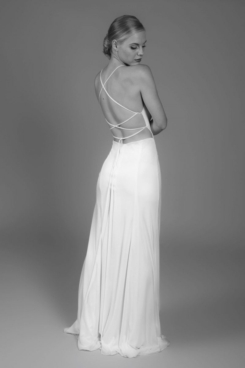 minimalist bridal dress gown cape town