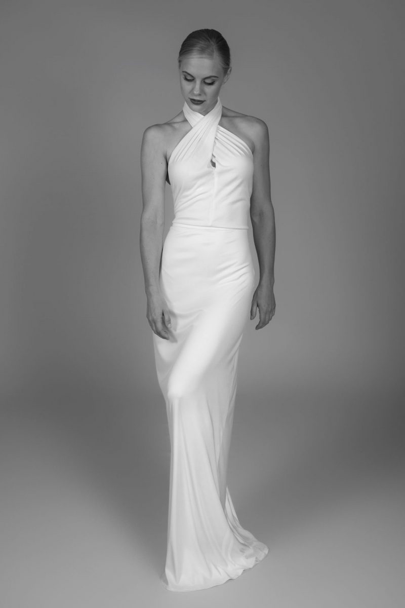 minimalist bridal dress ready-for-wear