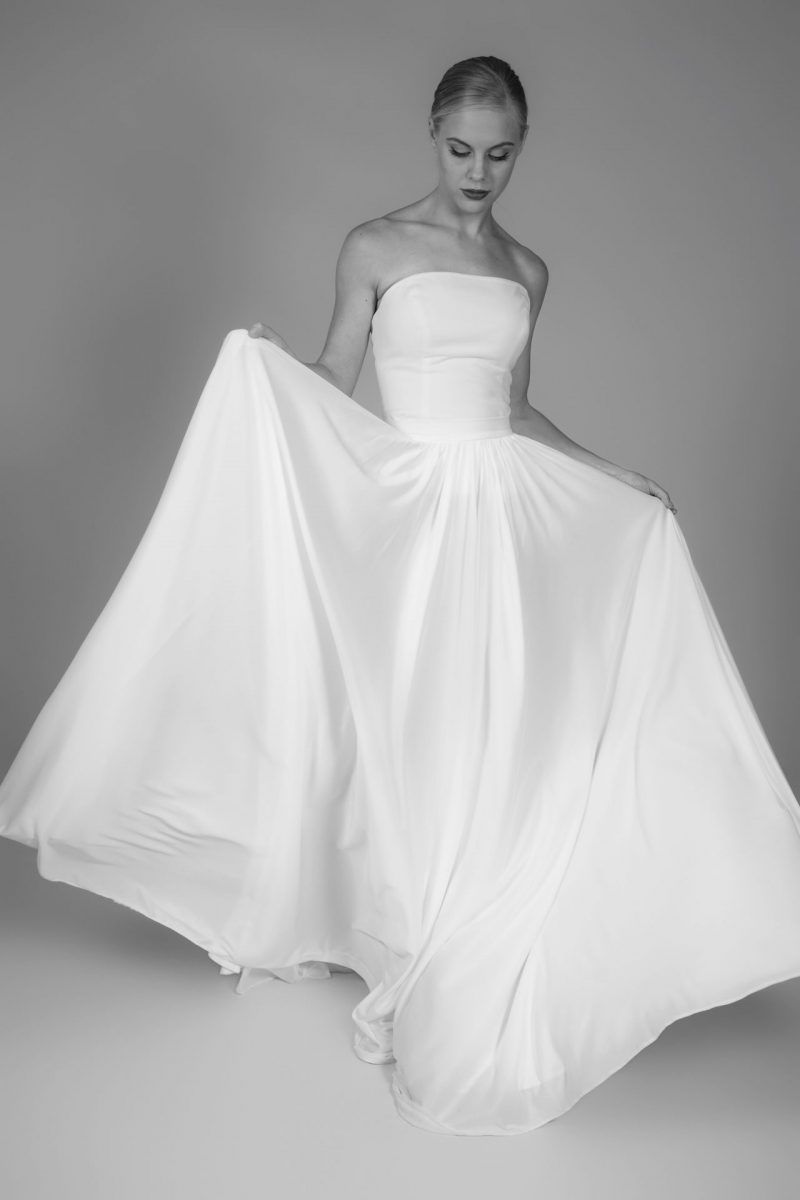 minimalist bridal dress ready-for-wear